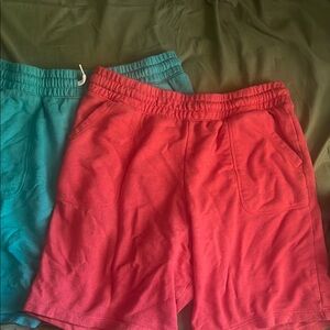 #18 Red and Blue Casual Shorts